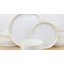 Waterside 12pc Stackable Colour Rim Porcelain Dinner Set-124792282