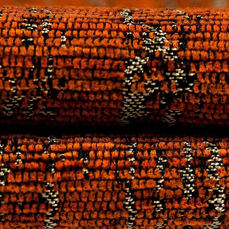Danyale Abstract Square Cushion, Burnt Orange