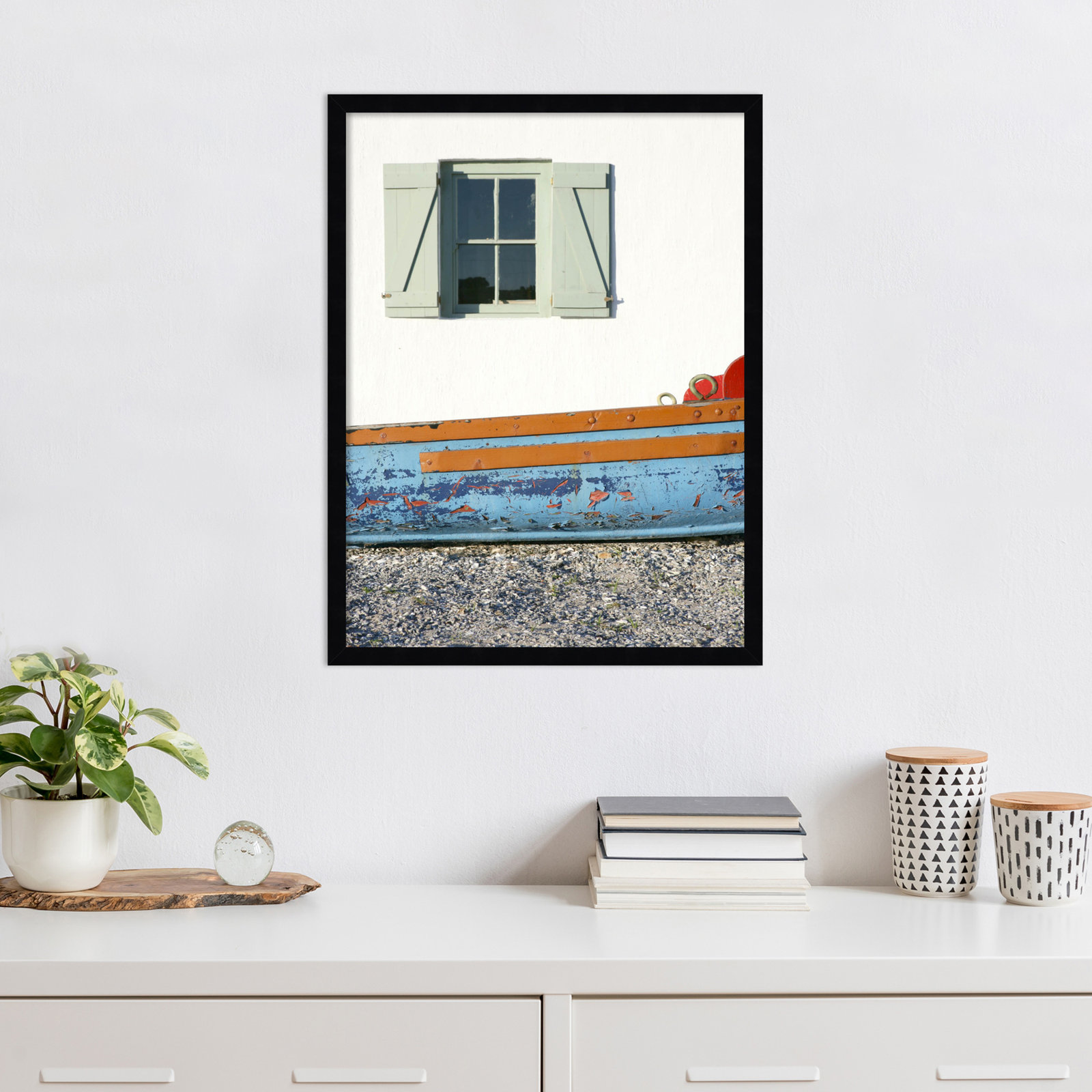 Ramey "Weskus Window" Print, Black, 25" H x 19" W