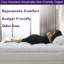 Extra Deep 700 GSM Mattress Topper Microfiber 5cm Box Stitched Breathable And Hypoallergenic-425982081
