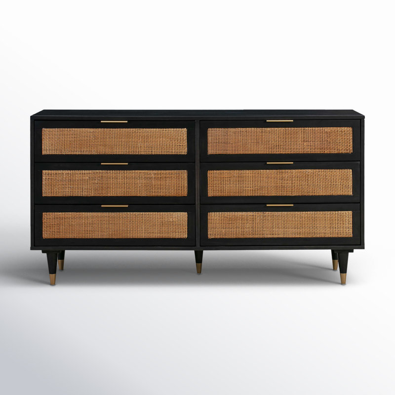 Commode de chambre à coucher, Noir / brun
