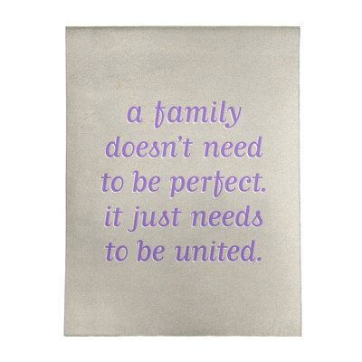 Tapis en poly citation à la famille love