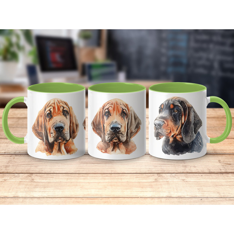 Ceramic Coffee Mug, Light Green, 2