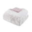 2 pièces d'édredon à poils longs en fausse fourrure pour lit simple / simple TG, rose / blanc, lit doux et chaud TG, duvet synthétique-118893886