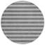 Tapis d'intérieur rond 8 po gris et blanc