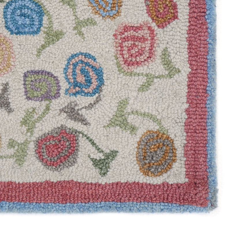 Florals Area Rug, Natural, 8' x 10'