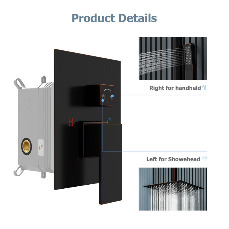 All-In-One Kit with Rough in-Valve, Oil Rubbed Bronze