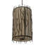 Luminaire suspendu cylindrique 10 lumières Rama