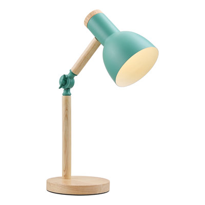 Wood USB Table Lamp