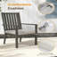 Ensemble de 4 chaises de patio en aluminium toutes saisons de 23 po avec coussins gris épais et structure grise-129634434-129634437-129634438