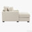 43.5" Oversized Chaise Lounger with Charge Station-102038758