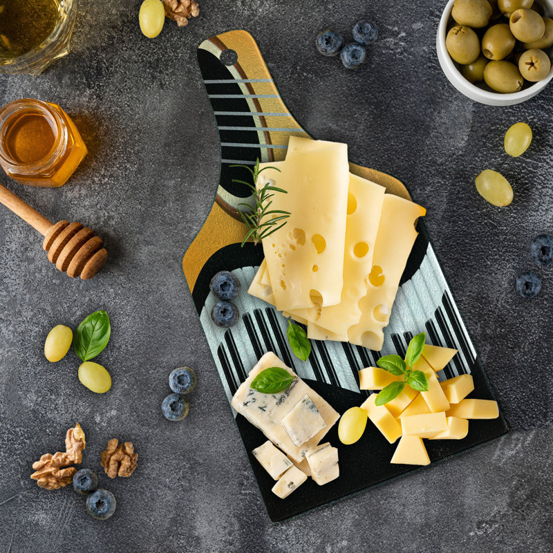 East Urban Home Glass Music Cutting Board