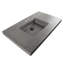 Newterra Concrete Handmade Rectangular Console Bathroom Sink-70734339-68489958