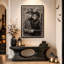 «Vintage Couple with Intricate Face Paint And Top Halloween», art mural sur toile-701361376