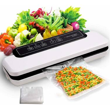 Ovente Automatic Vacuum Sealer Machine with Sealing Bags and Tube