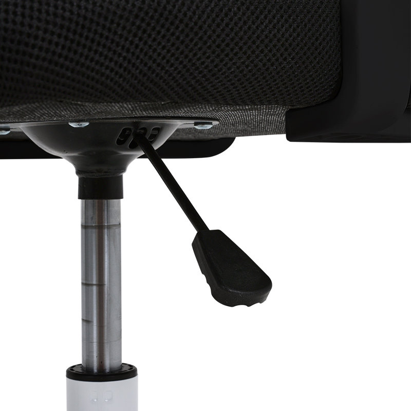 Nestori Swivel Office Chair with Headrest, Black