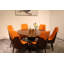 Vogue Lux Orange 61" Round Dining Set-1129307979-1114363437-1114363434