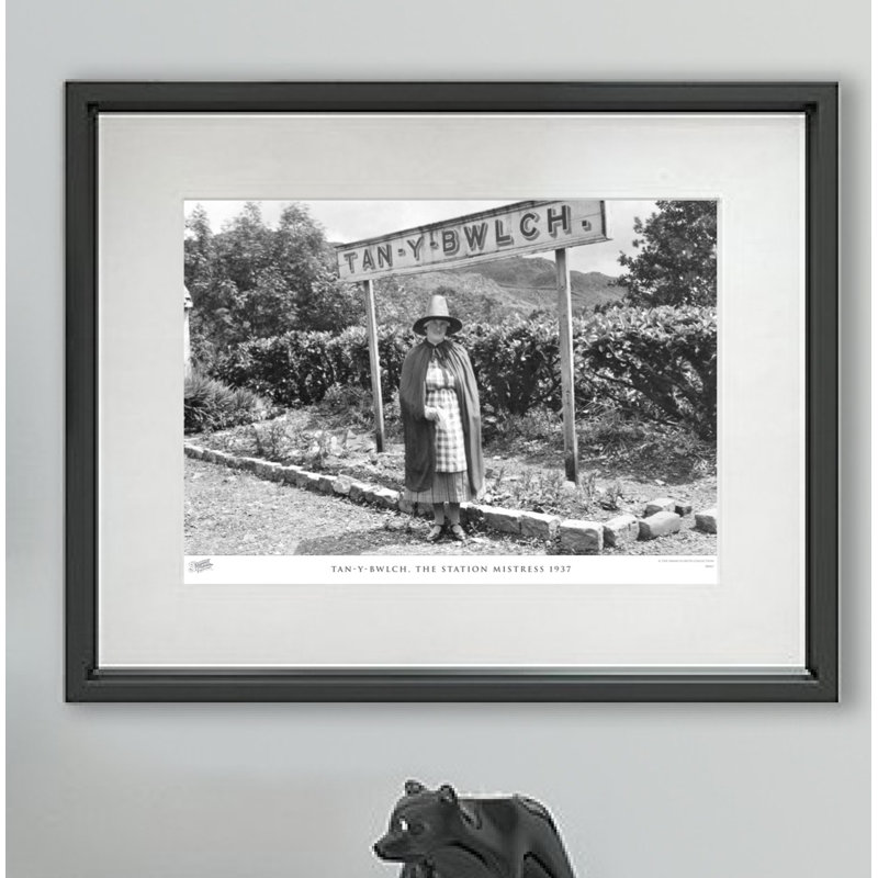 Tan-Y-Bwlch, The Station Mistress 1937 by Francis Frith - Single Picture Frame Print, 40cm H x 50cm W x 2.3cm D