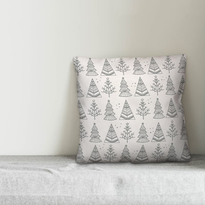  Christmas Tree Square Pillow Cover