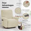 Housse pour fauteuil inclinable à coussins carrés/rectangulaires-822097265