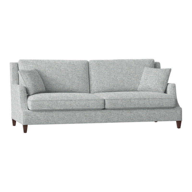 Canapé à accoudoirs encastrés avec coussins réversibles de 87,5 po Savannah, Tabac, Platine (3160 63)