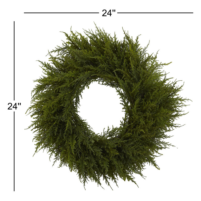 Faux Cedar 24'' Wreath