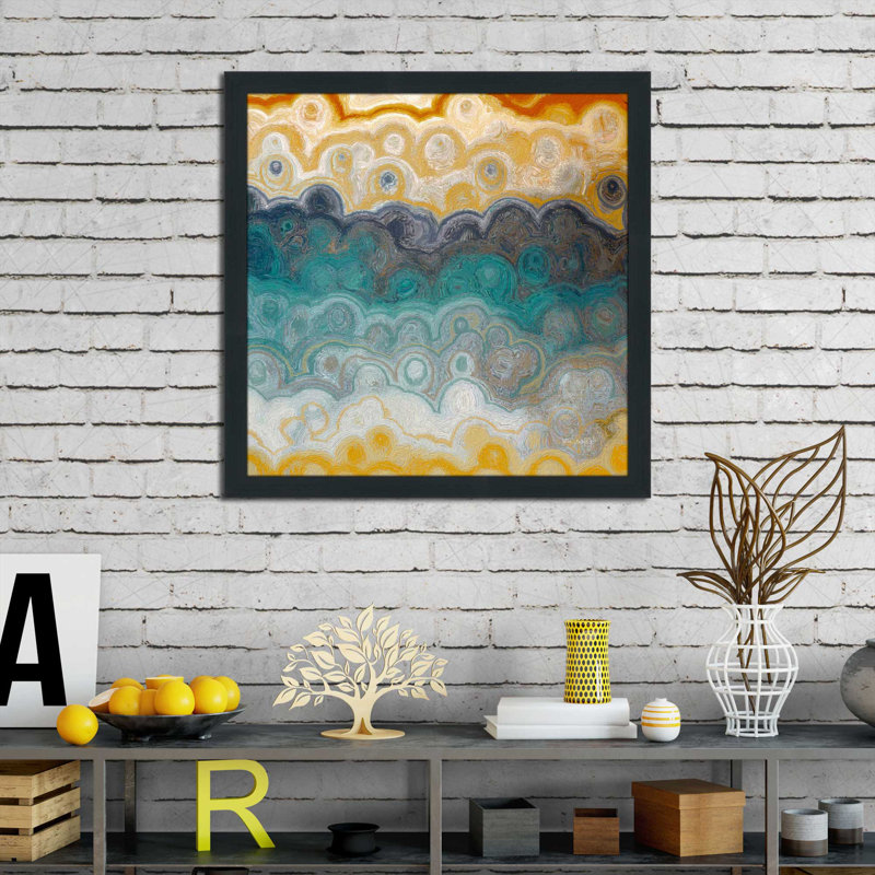 Romains 8: 6 Spiritually Minded par Mark Lawrence - Peinture, H 25,5 po x l 25,5 po x P 1 po, Cadre espresso