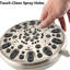 Pomme de douche en nickel brossé de 4,72 po de hauteur, 6 réglages, colmatage, débit de 1,8 gal / min, installation simple à 6 réglages dans le colmatage, gal / min, fonction rapide-120951936