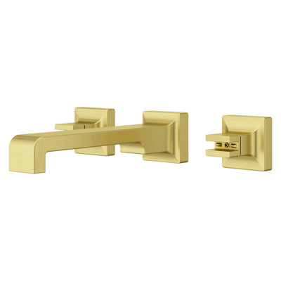 Verve 2-Handle 8 in. Widespread Wall Mount Bathroom Faucet without Handles with Ribbon Spout (Valve Not Included)