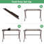 Table de camping portable en aluminium pour 4 à 6 personnes avec sac de transport