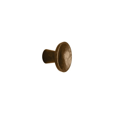 Brut Bronze Round Knob