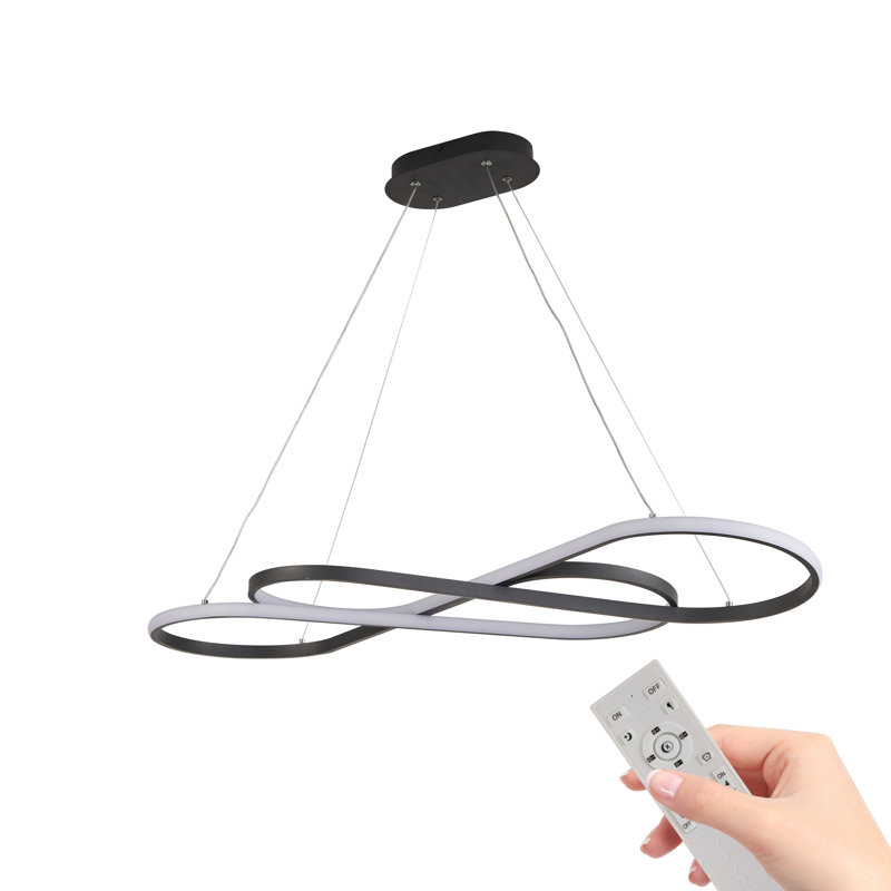 Luminaire suspendu 39 po DEL moderne, plafonnier suspendu Infinity Design