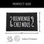 Tapis d'extérieur français imprimé PVC Bienvenue chez nous 30 po x 18 po French
