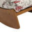 Chaise berçante rembourrée en bois massif-345269529