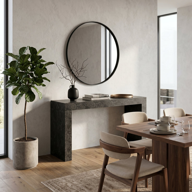 Caomhan 46.9“ Console Table, Pierre cendrée