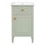 Élégant ensemble de meuble-lavabo intégré avec lavabo en céramique et conception classique pour les salles de bain compactes-480830975