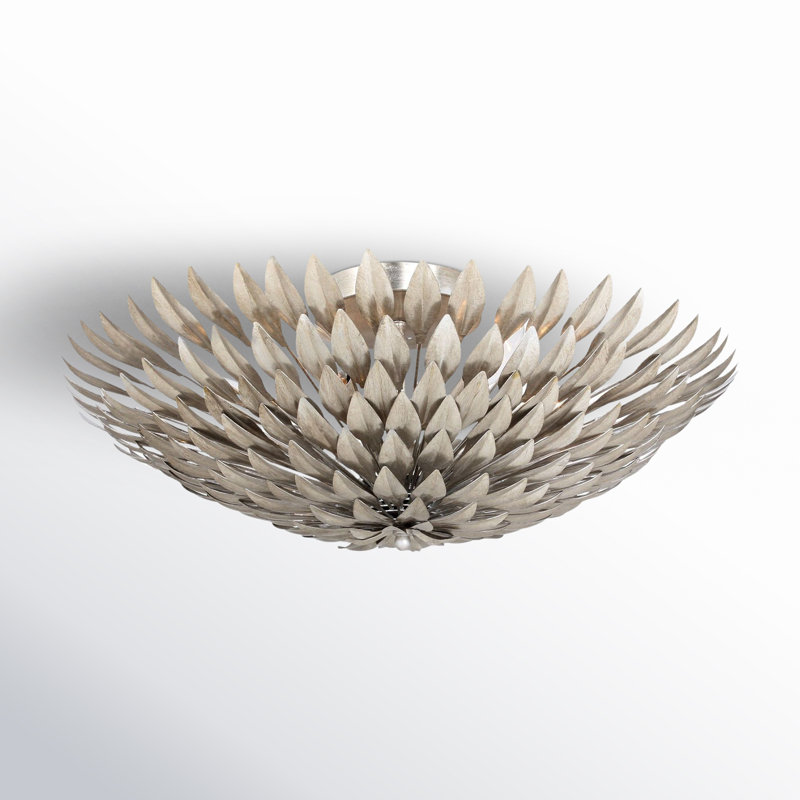 Flush Mounted Sconce, Antique Silver