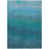 Machine Washable Indoor/Outdoor Xhevrie Teal Rug
