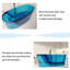 Baignoire profonde autoportante en résine colorée translucide-138100879