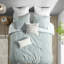 Édredon gris en coton. 100% avec impression sur l'envers. Conception réversible. 2 taies décoratives assorties. Lavable à la machine. . Diamant doux et confortable-120258700-120258703