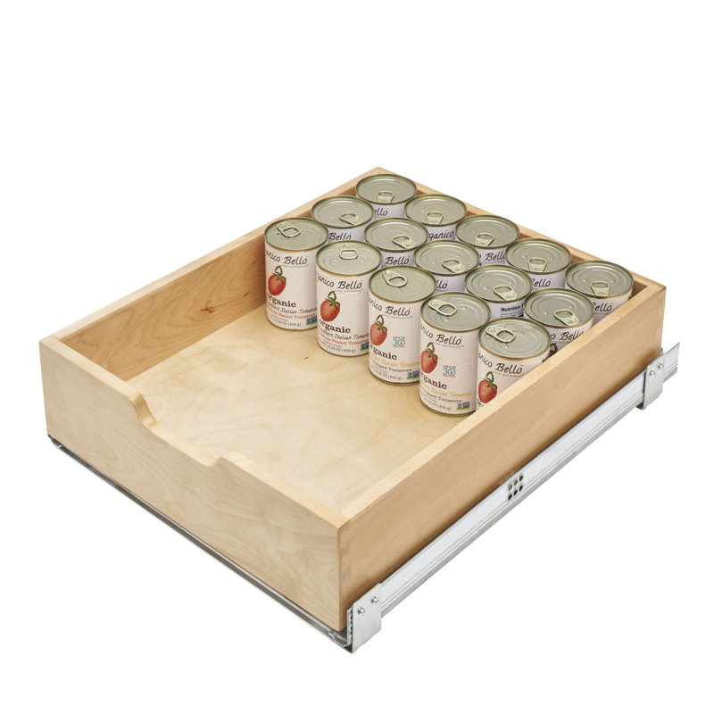 Rev-A-Shelf 17.71" Pullout Kitchen Cabinet Drawer w/ Soft-close, 4WDB-18SC-1, 17.7" W x 22.2" L