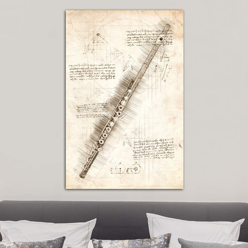 Flute by Cornel Vlad - Wrapped Canvas Print, 101.6 cm H x 66.04 cm W x 1.91 cm D