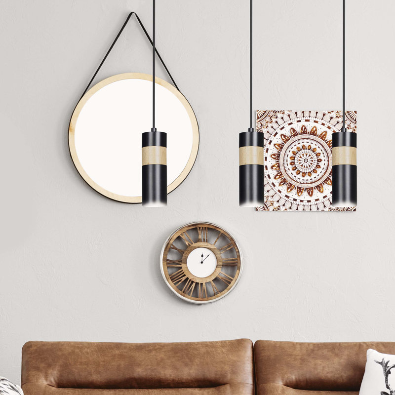 Cognato 3 - Light Cylinder Pendant, Black