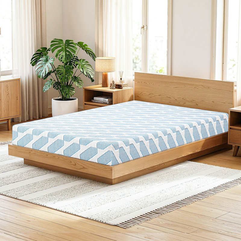 Matelas en mousse viscoélastique gélifiée mi-ferme, 8", Lit double