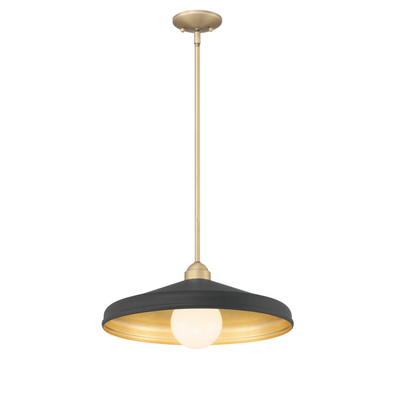 Luminaire suspendu dôme l 18 po Delilah, Noir