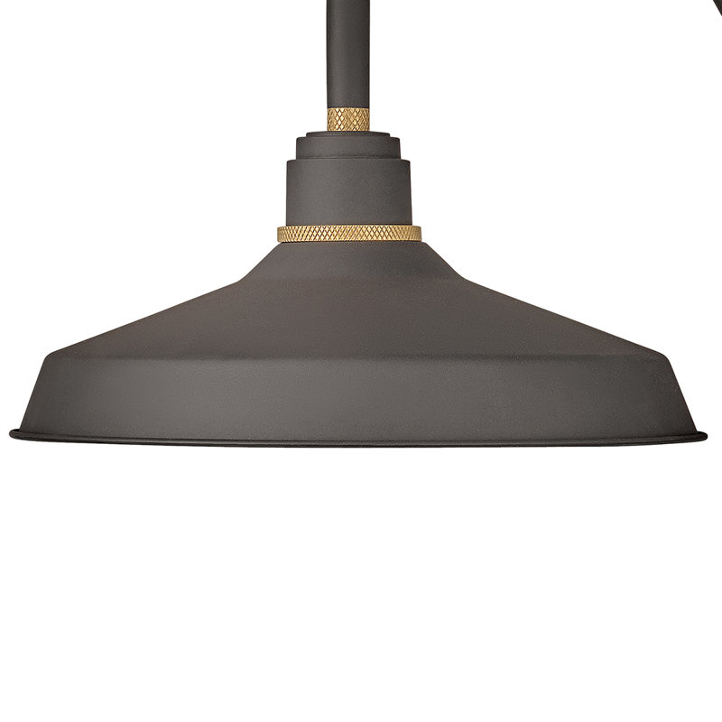 Foundry Wall Mount Outdoor Barn Light, Museum Bronze, 15.25" H x 16" W x 26" D