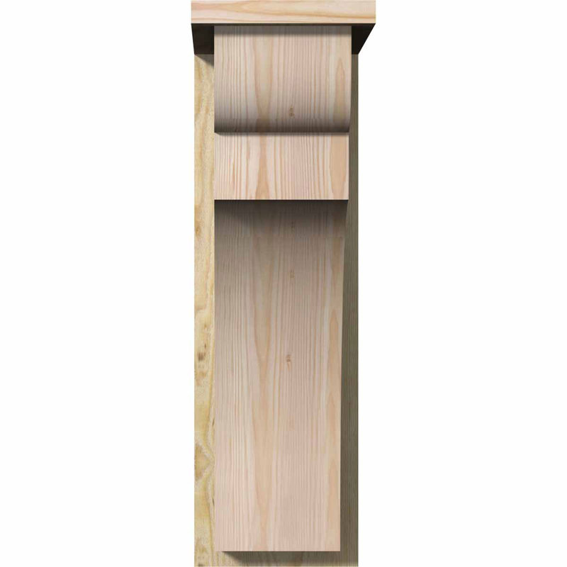 Yorkshire Yorktown avec plaque arrière, Sciage brut, H 26 po x l 8 po x P 14 po, Sapin de Douglas