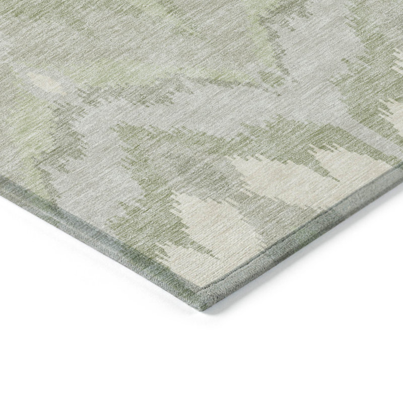 Tapis intérieur lavable ikat beige 9 pi x 12 pi