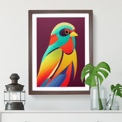 Colourful Bird No.2 Abstract - Wall Art