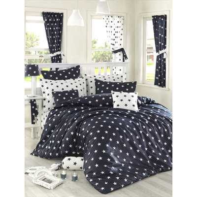 Cotton Geometric Shapes Duvet Cover